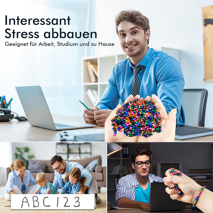 YANZHE Magnetsteine Stresskiller - Ungefähr 700 Stück Premium Mini-Magnetkugeln als Anti-Stress Spie