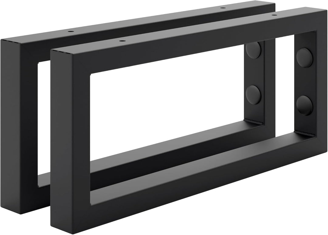 HOLZBRINK 2 Stück Wandkonsole Schwarz für Waschtisch, 350x150 mm, Design und stabil Waschtischhalter
