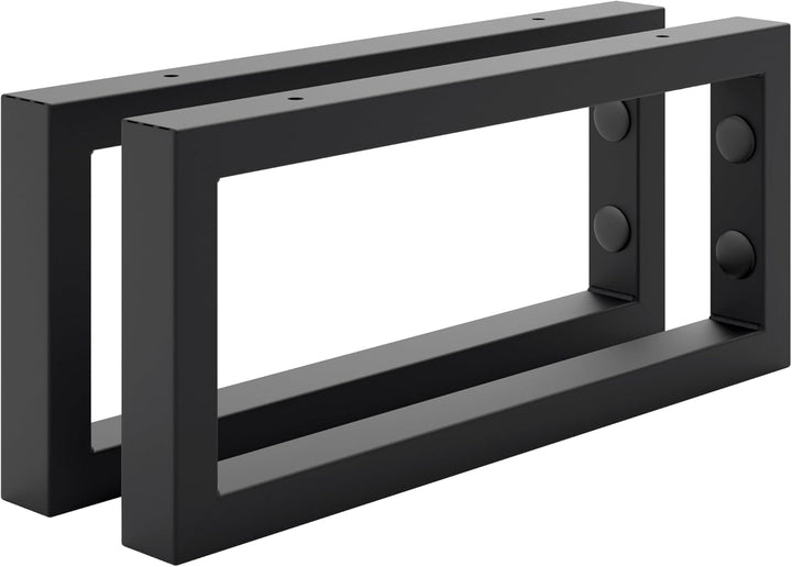 HOLZBRINK 2 Stück Wandkonsole Schwarz für Waschtisch, 350x150 mm, Design und stabil Waschtischhalter
