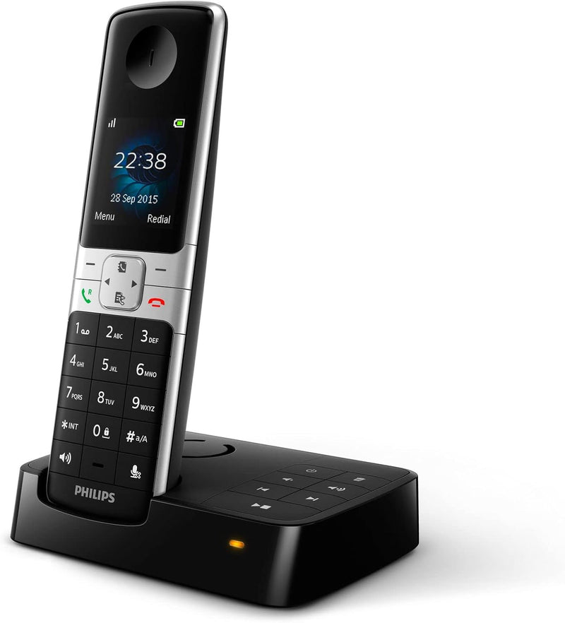 Philips D6351B/38 DECT Telefon Schnurlostelefon mit Anrufbeantworter, D6351B/38