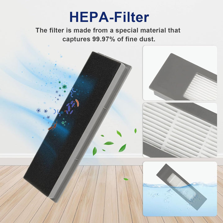 Feilifan Zubehör-Set für ECOVACS DEEBOT N10 PLUS/ T9+/ N8 PRO+/ N8+/ T8AIVI+/ T8+ Saugroboter, 19-te