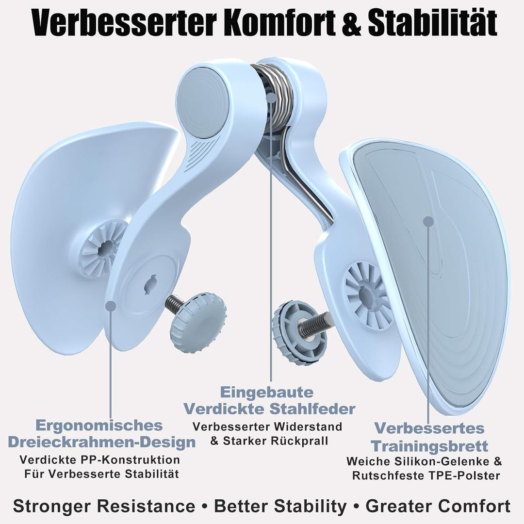 Oberschenkeltrainer 35lb Beckenboden Trainer Damen für Frau Beinpresse Po Trainer für Zuhause MäNner