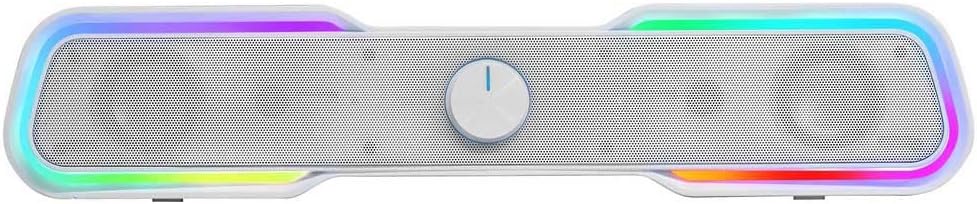 Mars Gaming MSBXW Weiss, RGB Soundbar, Bluethooth 5.0 + Jack 3.5, DSP Sound 10W, MSBXW