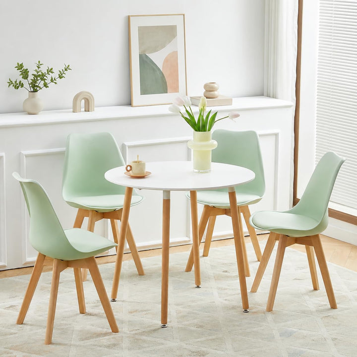 EGGREE 6er Set Esszimmerstuhl Skandinavischer SGS Geprüfter, Design Küchenstuhl Essstühle mit Polste