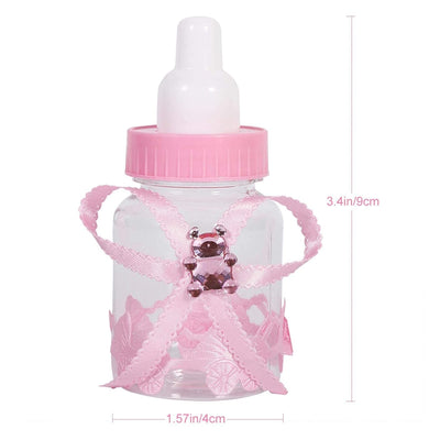 MOUMOUTEN Baby Süssigkeitsflaschen, 50 Stück Mini Baby Shower Babyflasche Süssigkeiten Geschenkbox m