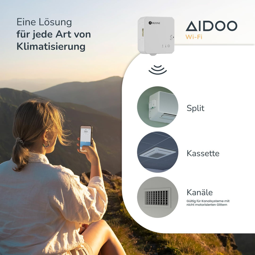 AIRZONE – Aidoo WLAN-Steuerung für Klimaanlagen - Kompatibel mit GREE VRF AZAI6WSCGR2 - Fernsteuerun