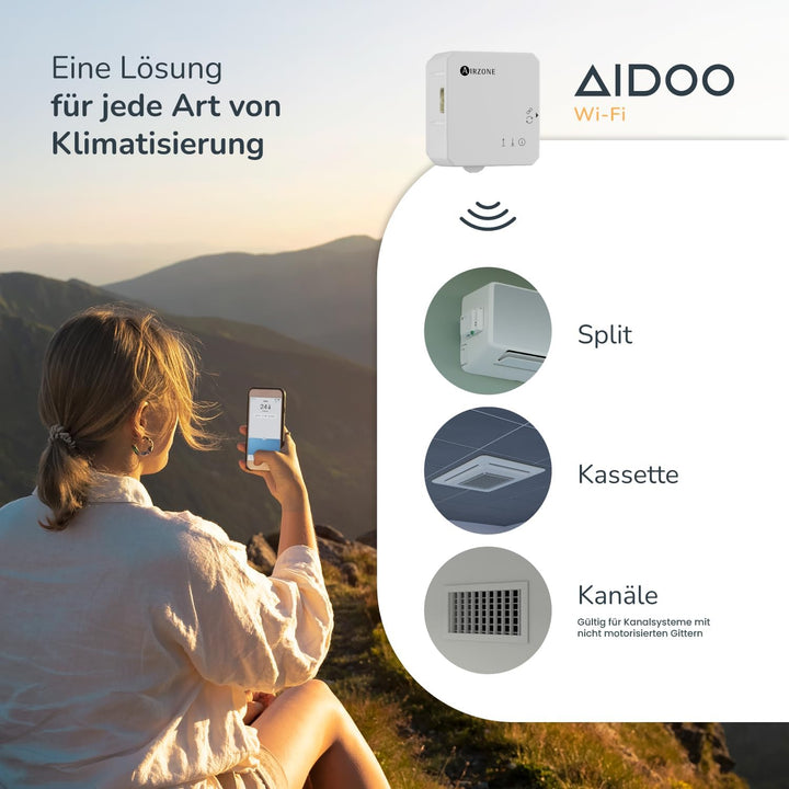AIRZONE – Aidoo WLAN-Steuerung für Klimaanlagen - Kompatibel mit GREE VRF AZAI6WSCGR2 - Fernsteuerun