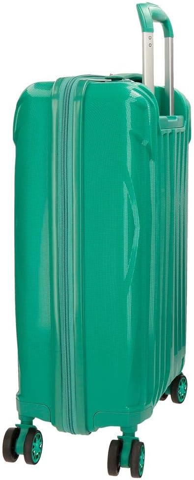 Movom Fuji Kabinenkoffer Grün 39x55x20 cms Hartschalen Polypropylen TSA-Schloss 37L 2,7Kgs 4 Doppelr