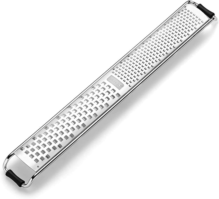 LURCH 220260 Duo-Reibe fein + mittel, 2 Reiben, extra schmal (2,5 x 32 cm) aus Edelstahl,Silber Duo-