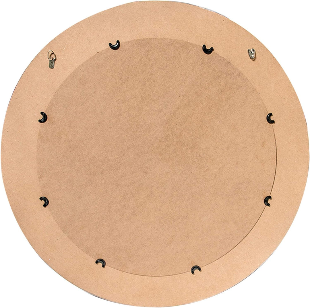 nielsen HOME Wandspiegel Nevio, Silber, MDF, ca. ø 50 cm rund Silber 50 x 50 cm, Silber 50 x 50 cm