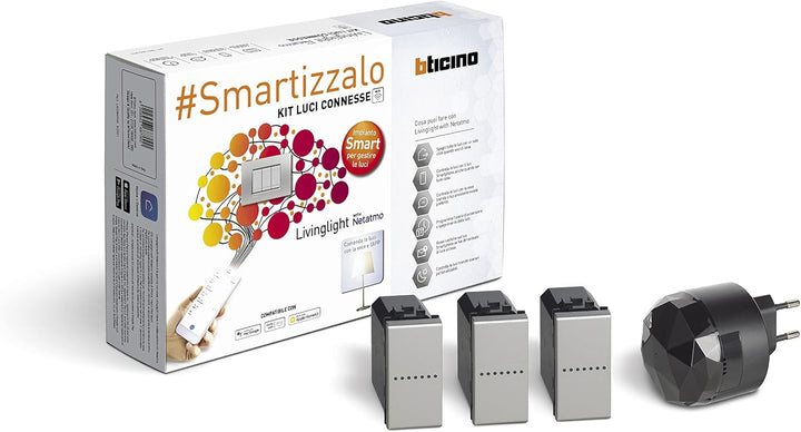Bticino Livinglight Smart SNT3601KIT Beleuchtungsset zum Ein- und Ausschalten der Lichter per App od