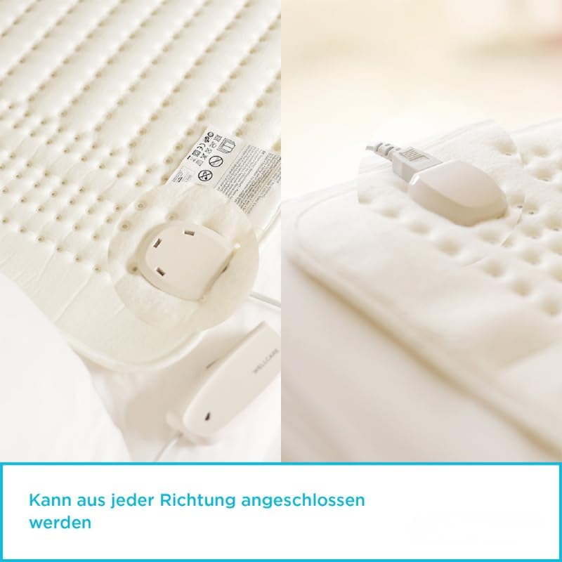 Theracozy Elektrisches Wärmeunterbett WE-167UBHD – 4D-DWF Technologie, 4 Temperaturstufen, Turbo-Hei