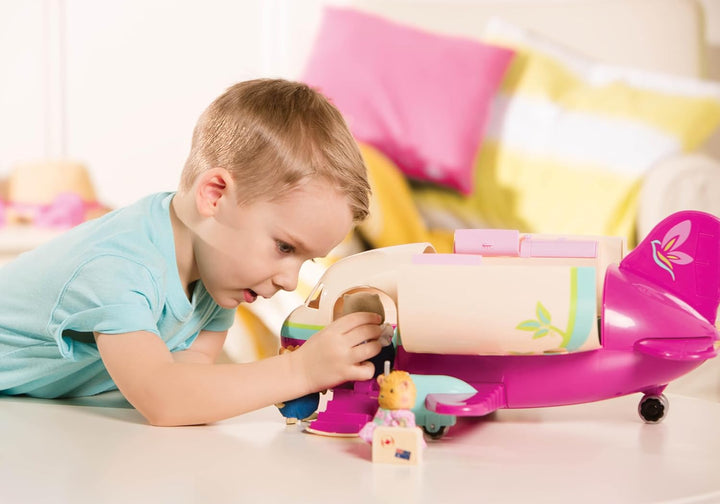 Li'l Woodzeez - Honeysuckle Airway - Spielflugzeug - Flughafen Spielset - Spielset für Kinder - Figu