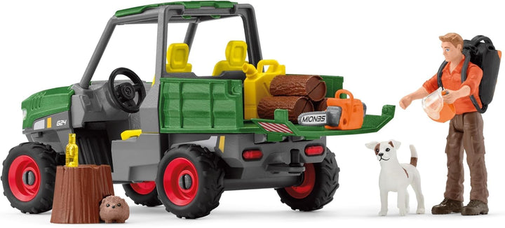SCHLEICH 42641 Hochzeitskutsche, ab 5 Jahren, Horse Club - Spielset, 106 Teile & 42659 Waldbauer mit