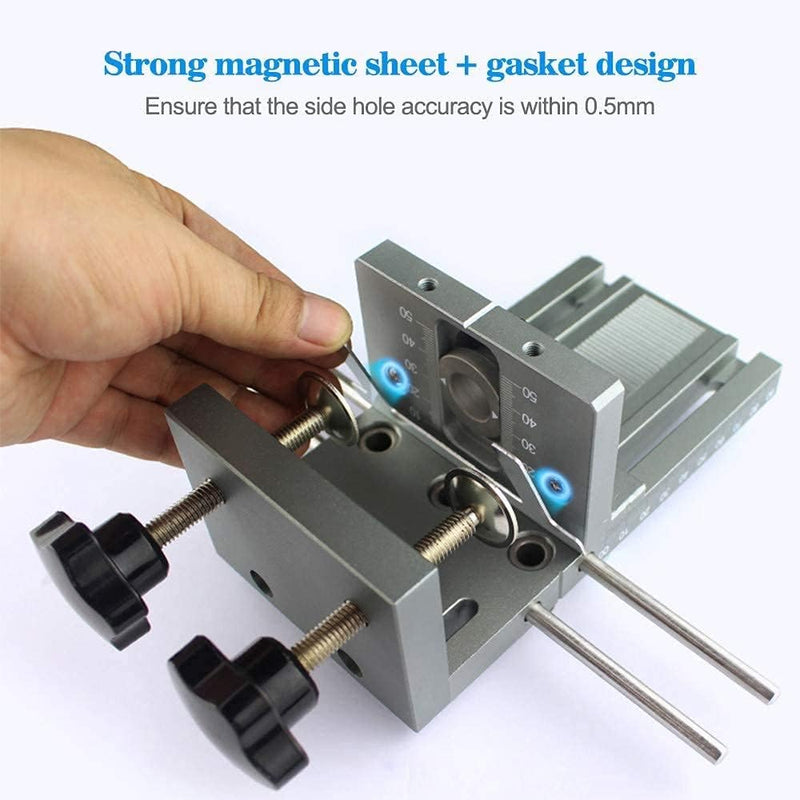 Fafeicy 3 in 1 Bohrführer Ortungssatz, für Dübelbohrer, 6/8/10/15 mm Holzbearbeitung selbstzentriere