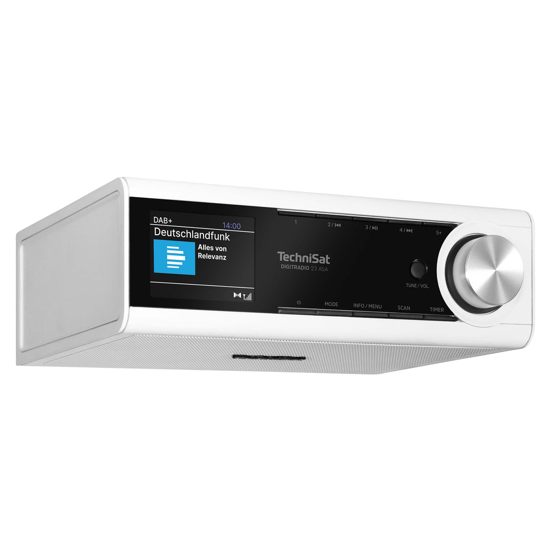 TechniSat DIGITRADIO 23 ASA – Küchen Unterbauradio mit Automatic Safety Alert (ASA, DAB Küchenradio,