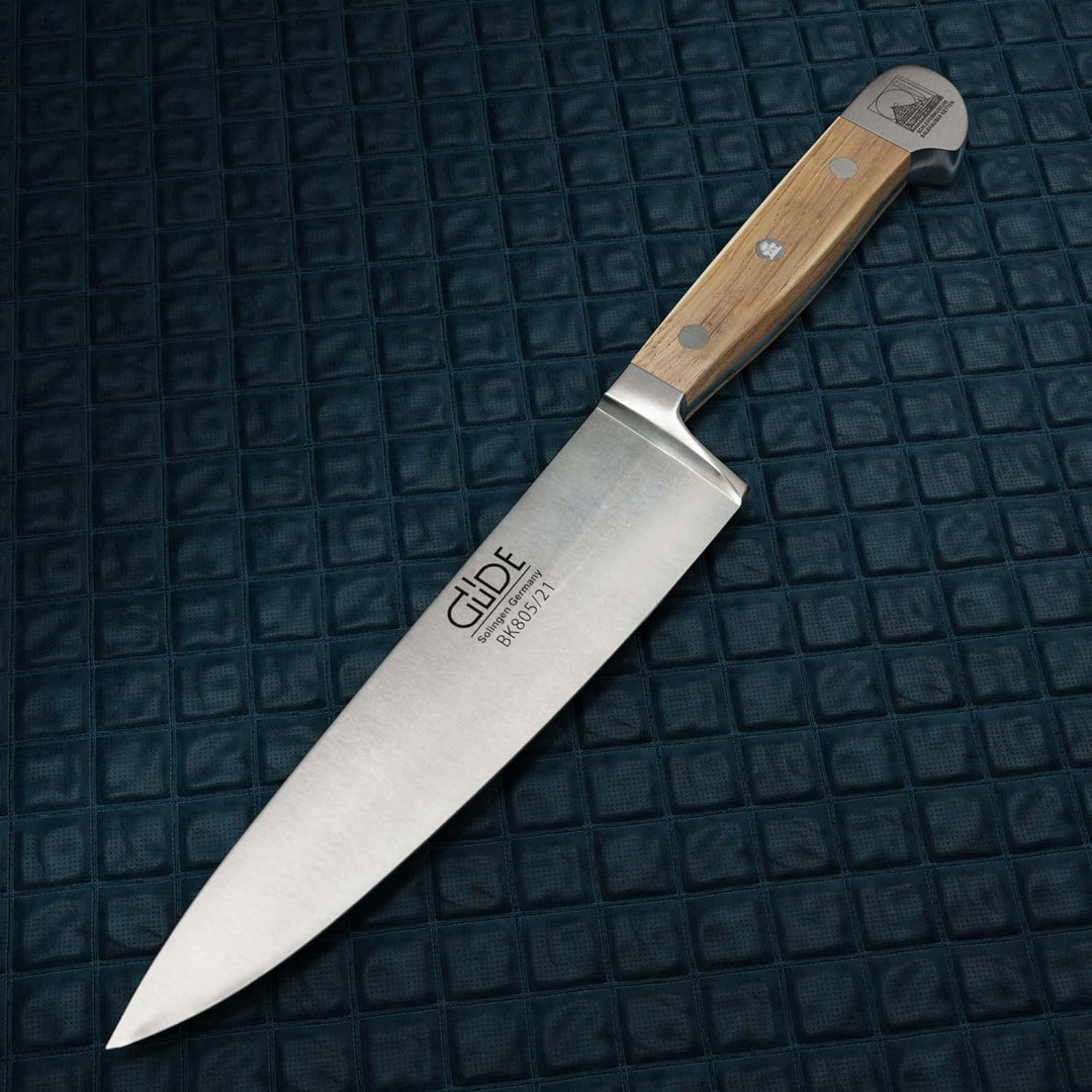 GÜDE Solingen - Kochmesser geschmiedet, 21 cm, Eichenholz Balkhauser Kotten, ALPHA BALK, Küchenmesse