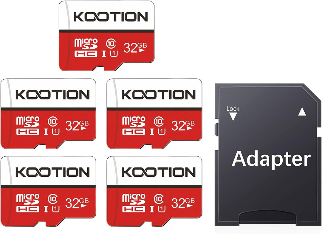 KOOTION Micro SD Karte 32GB Class 10 5er Pack Speicherkarte SD MicroSDHC Mini SD Karte 32G Memory Ca