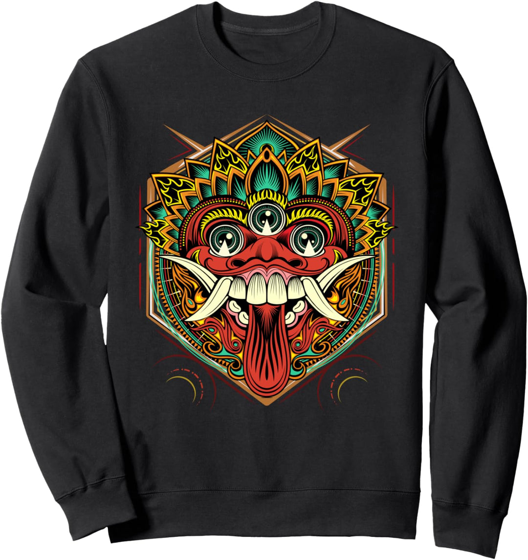 Japanische Oni Maske mit drei Augen - Hannya Dämon Sweatshirt