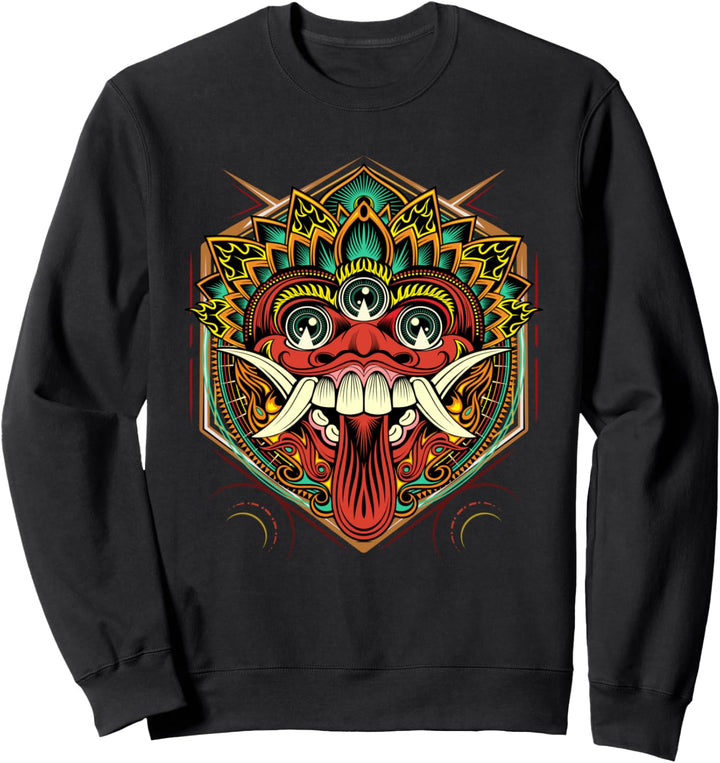 Japanische Oni Maske mit drei Augen - Hannya Dämon Sweatshirt