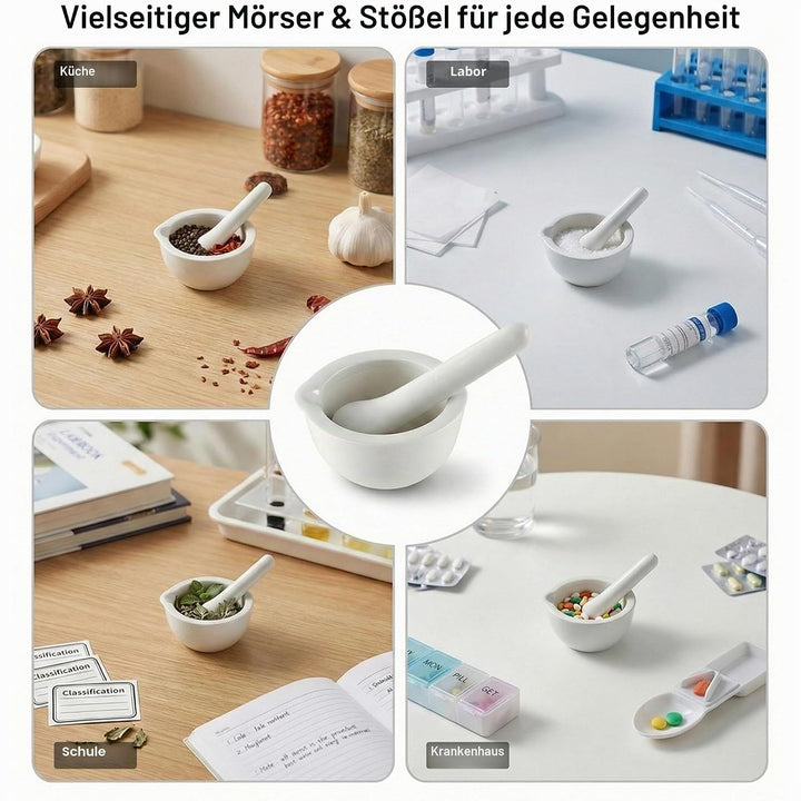 2 Sets Mörser mit Stössel, 60ml kleiner Mörser Zum Gewürze, Kräuter, Knoblauch, Nüssen, Für Küche un