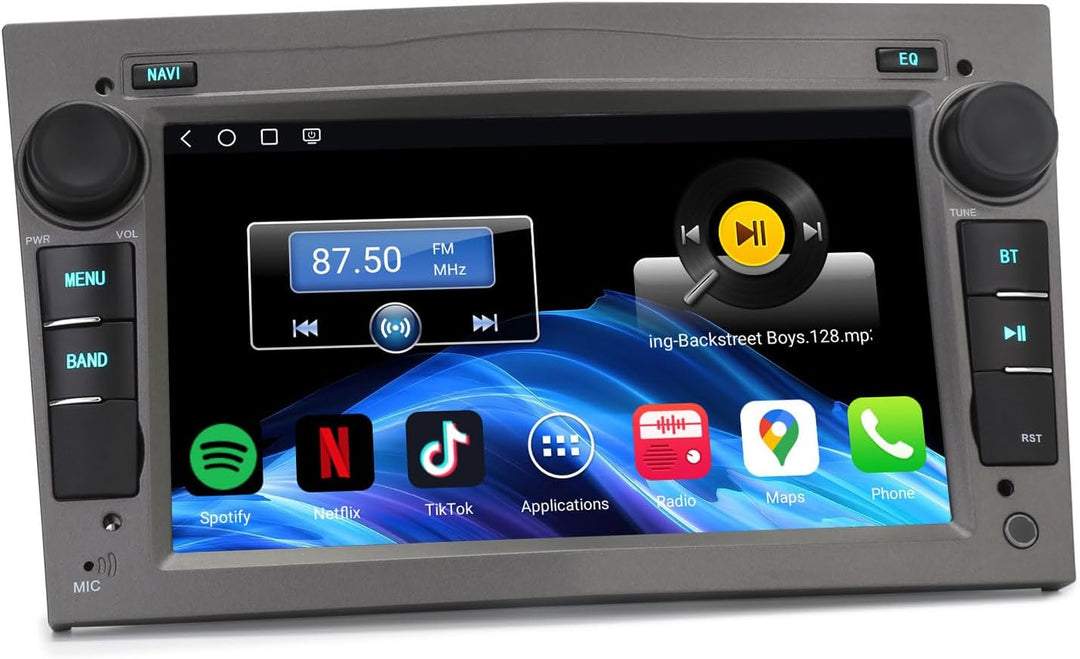 Erisin 7" Qualcomm 8-Kern 4GB+64GB Android 14 Autoradio GPS Navi Für Opel Corsa D Corsa C Astra H Ve