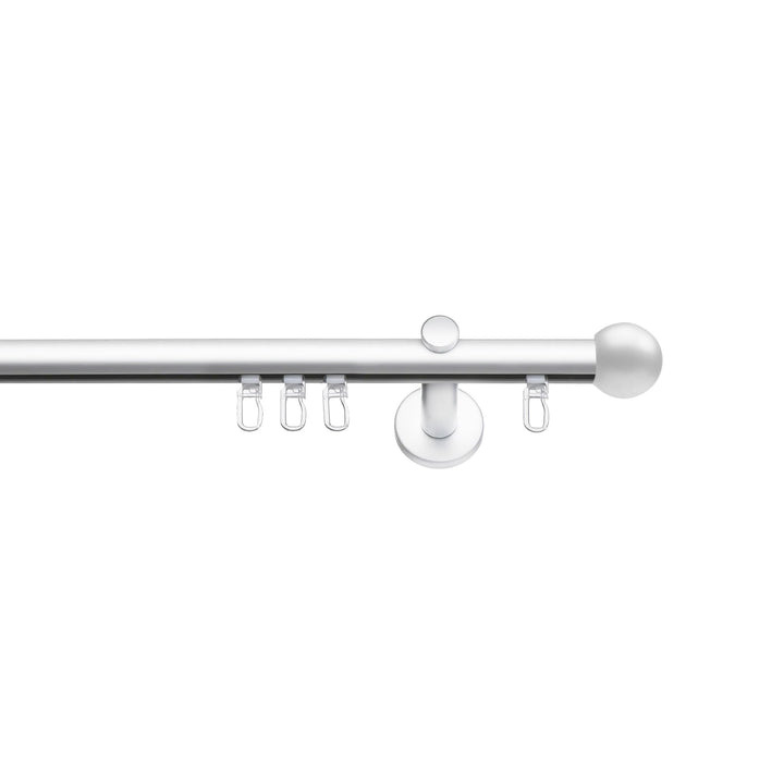 SN Deco - Innenlaufgarnitur Strassburg, Ø 19mm, 1-Lauf weiss 400cm (2x200cm inkl. Verbinder) 400 cm