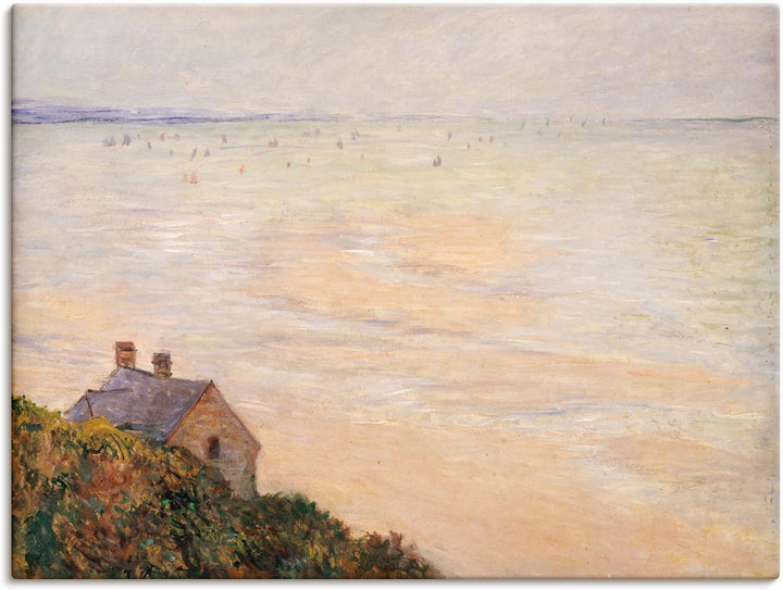 ARTland Leinwandbilder Wandbild Bild auf Leinwand 60x45 cm Wanddeko Landschaften Horizont Meer Stran