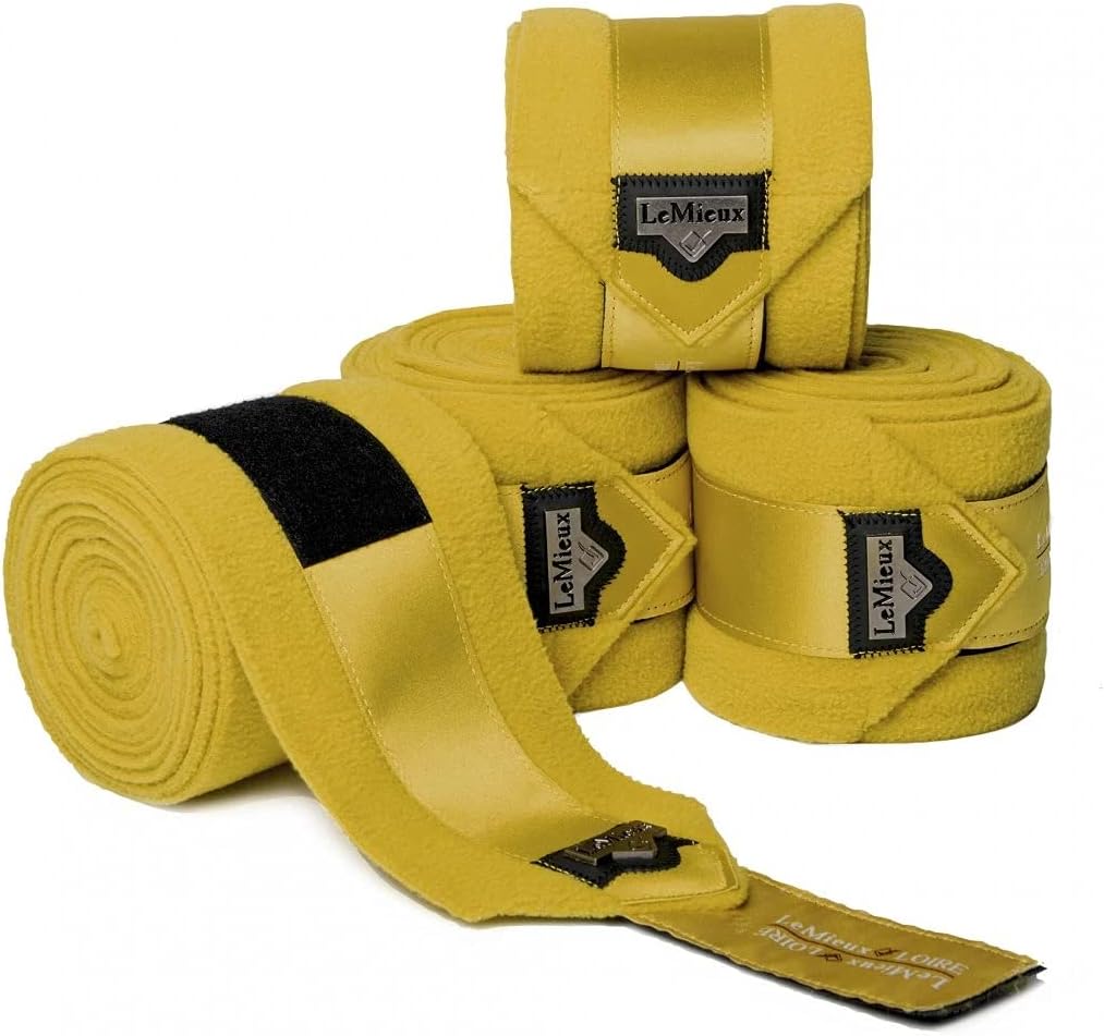 LeMieux Loire Satin Polo Bandages Hunter Green Set of 4 L hunter green, L hunter green
