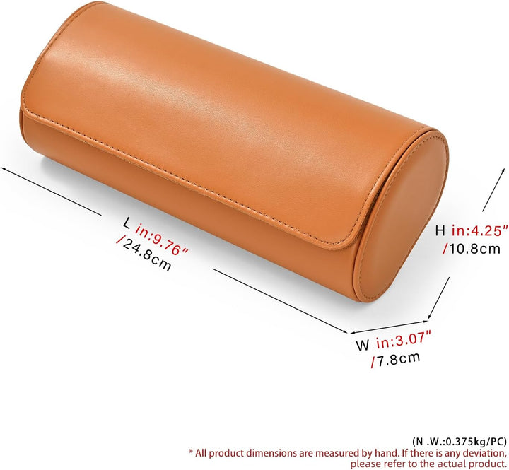 Oirlv Luxus PU Leder 3 Schlitze Uhrenrolle Uhrenbox Für Geschenkbox Weihnachten Jubiläum Geburtstag(