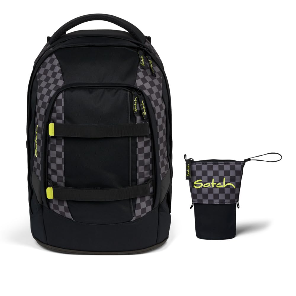 Satch Pack Schulrucksack Set 2tlg. inkl. Pencil Sider (Dark Skate), Dark Skate
