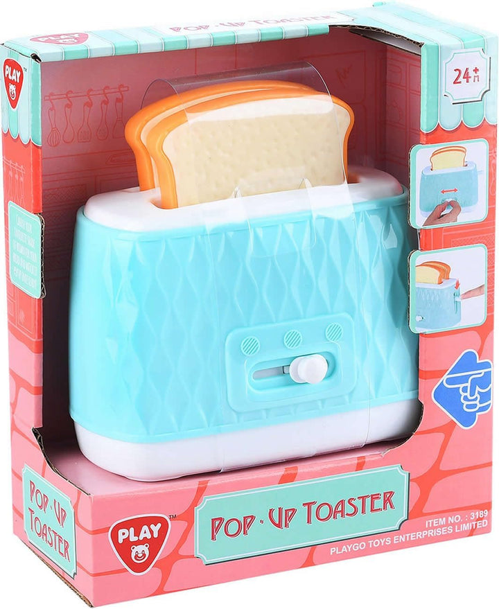 Pop-Up Toaster 3-TLG von PLAY m. Funktionen Toastscheiben Kinder Küchengerät +2J