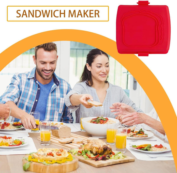 Mikrowellengrill Reise Sandwichmaker Rot, Rot
