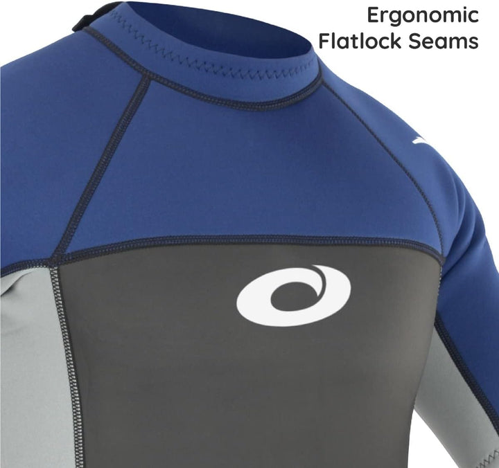 Osprey Herren Origin Shorty 3/2 mm Neoprenanzug Sommer, Herren, Origin Shorty 3/2 mm XXXL blau / wei