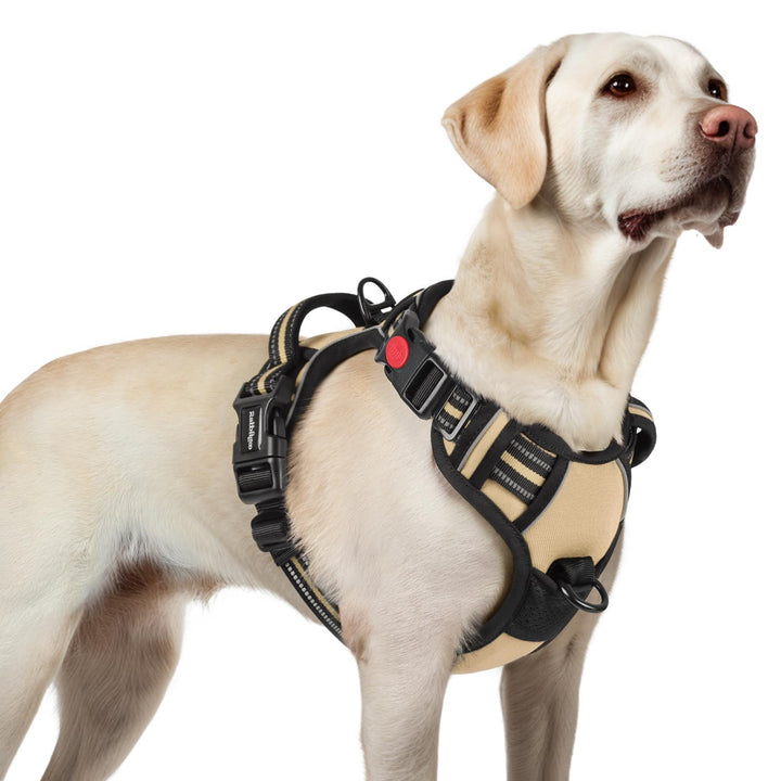 rabbitgoo Hundegeschirr Grosse Hunde, Verstellbare Geschirr Hund ohne Zug &amp; Würgen, Anti Zug hundege