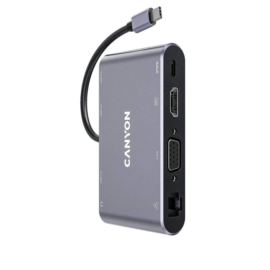 CANYON DS-14 USB 3.2 Gen 1 (3.1 Gen 1) Type-C 5000 Mbit/s Grau