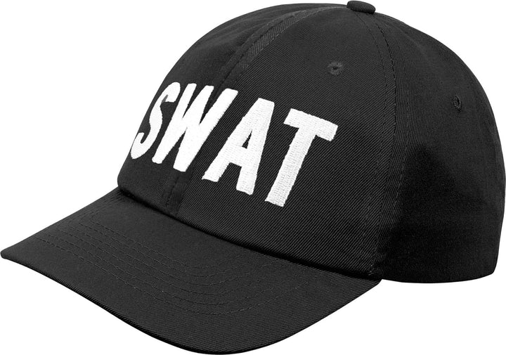 normani Fashingskostümset SWAT Set mit Weste, Rangerhose, Cap, Handschellen und Holster Schwarz M/Li