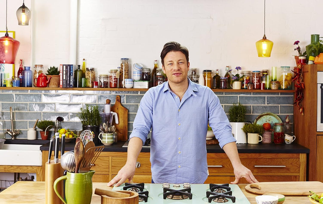 Tefal Jamie Oliver Pfanne, Bratpfanne, 20cm, alle Herdarten, integrierter Temperaturanzeiger, Antiha