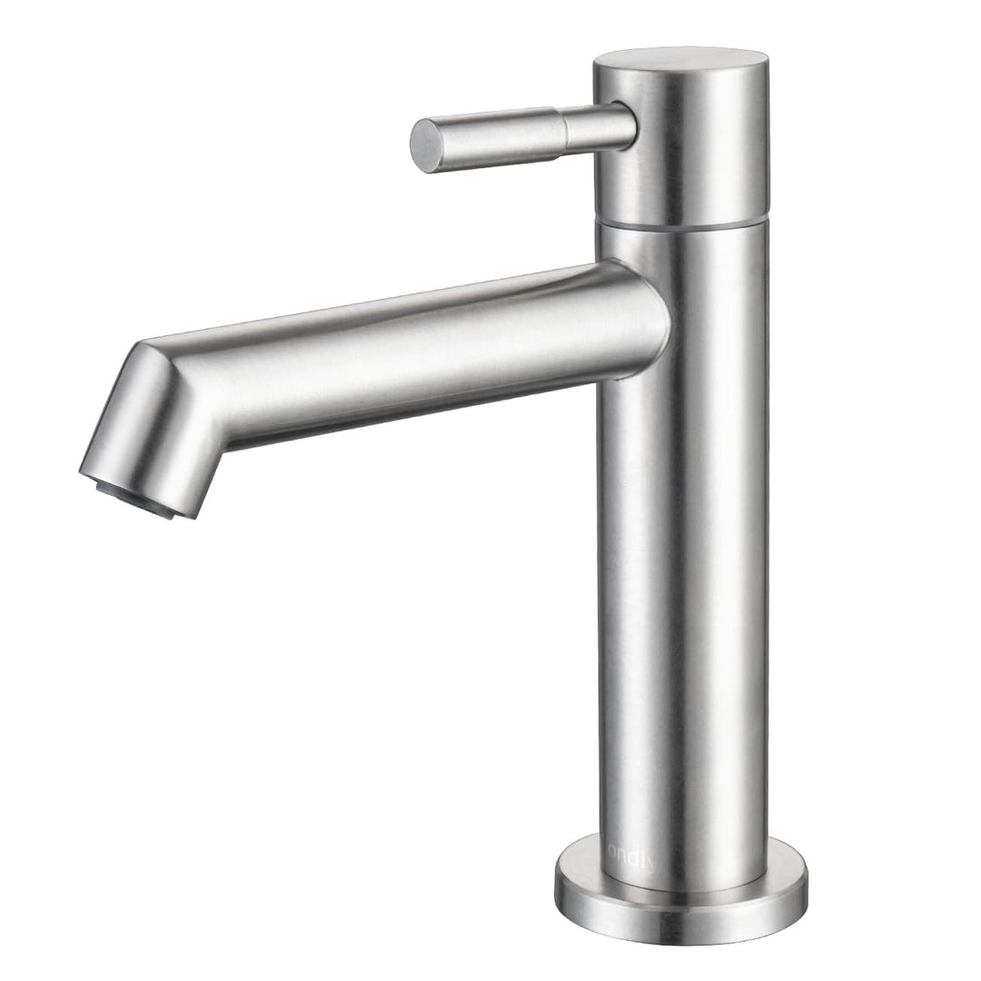 Kaltwasserhahn Gäste WC mit Abnehmbar Bubbler & Anschlussschlauch, Kaltwasserarmatur mit Auslaufhöhe