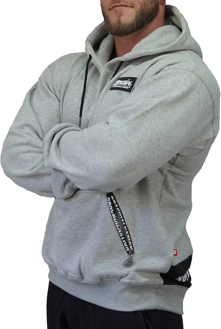 Brachial Premium Herren Kapuzenpullover Rude - Hoodie Sweatshirt Pullover mit Kapuze für Bodybuilder