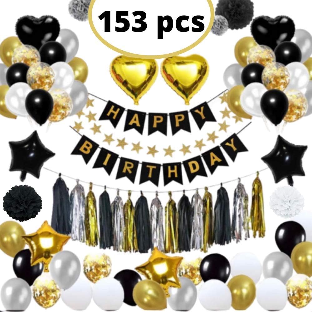 Bea's Party Pappteller gold weihnachten schwarz gold Weiss deko geburtstag mädchen geburtstagsdeko w