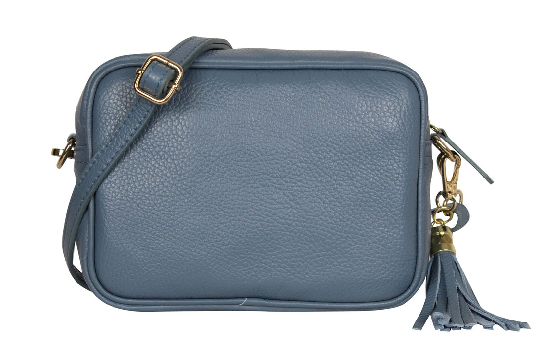AmbraModa GLX8 - Damen Handtasche Umhängetasche Schultertasche Handytasche aus genarbtem Rindsleder