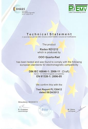 Radex RD1212-BT "Outdoor" Edition fortschrittlicher Strahlungsmelder, Geigerzähler, Dosimeter mit Bl