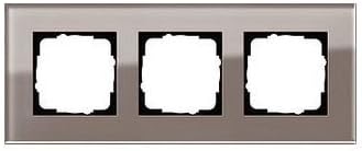 Gira 0213122 Abdeckrahmen 3 Fach Esprit Glas, Umbra