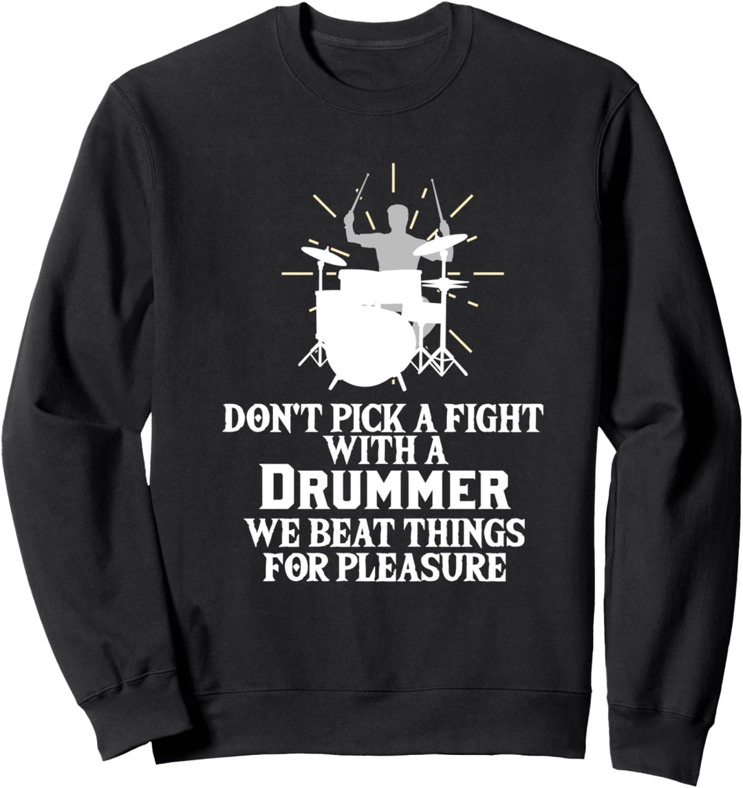Schlagzeuger Geschenk Drum Kit Sticks Sweatshirt