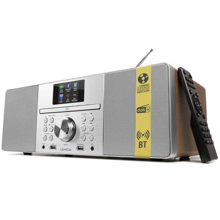 LEMEGA MSY1P All-In-One Musiksystem,CD-Player,DAB/DAB+ und FM Digitalradio,Bluetooth Lautsprecher,20