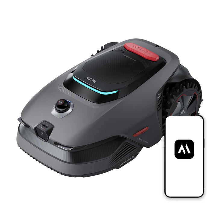 MOVA LiDAX Ultra 1600 Mähroboter ohne Begrenzungskabel mit 4G, 1600 m² LiDAX Ultra 1600 Grau, LiDAX