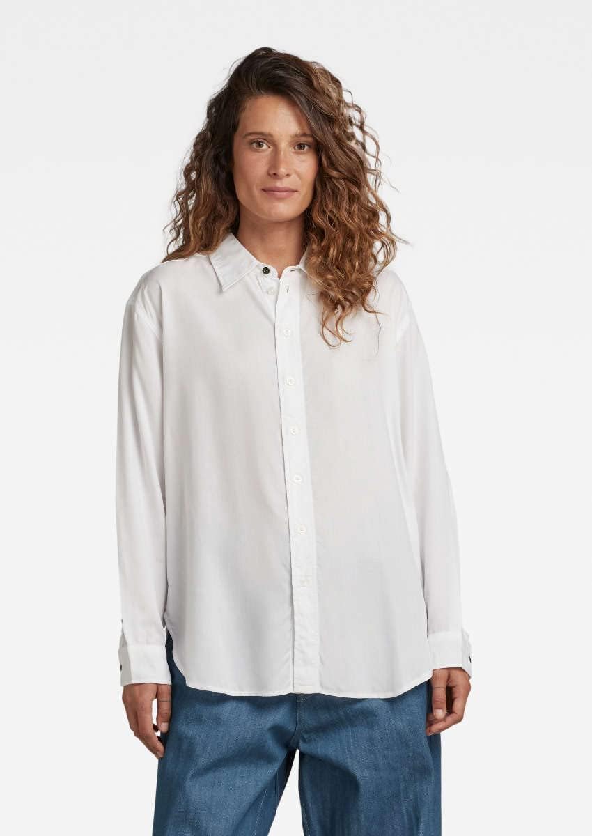 G-STAR RAW Damen Dress Hemd Shirts XS Weiss (White D22917-d297-110), XS Weiss (White D22917-d297-110
