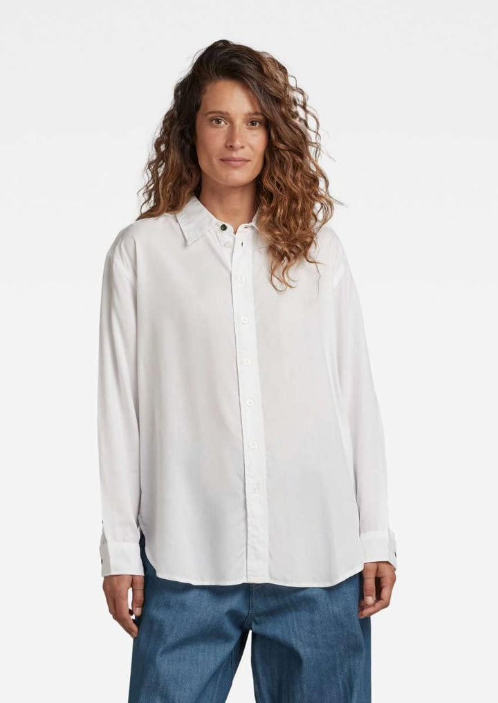 G-STAR RAW Damen Dress Hemd Shirts XS Weiss (White D22917-d297-110), XS Weiss (White D22917-d297-110