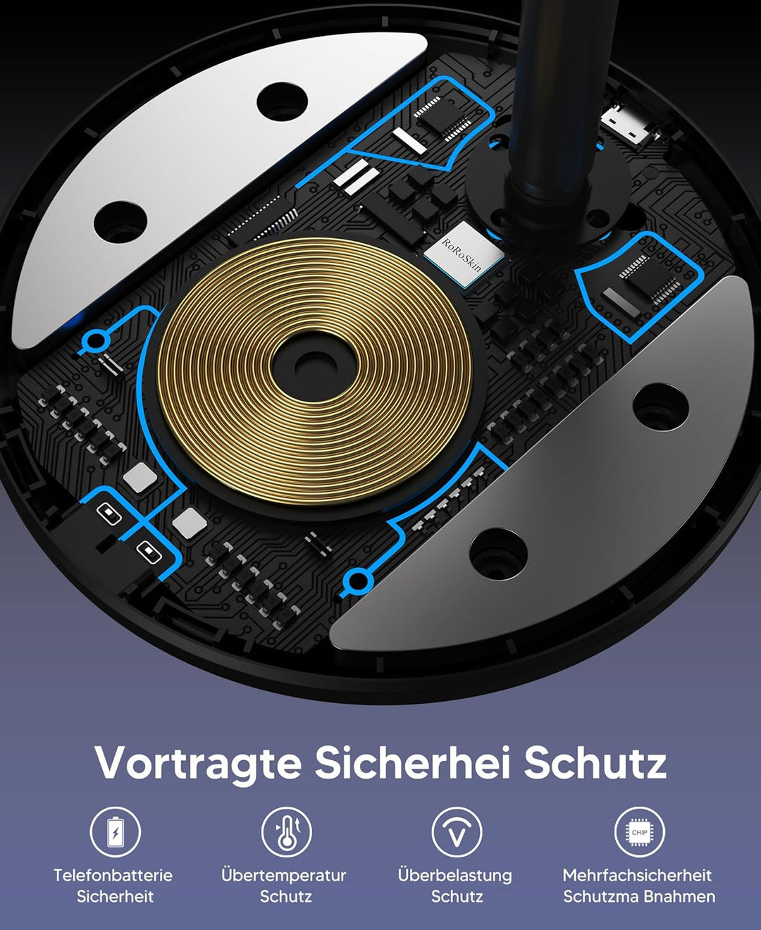 3 in 1 Induktive Ladestation für mehrere Geräte,15W Kabellos Ladestation,Wireless Charger Kompatibel